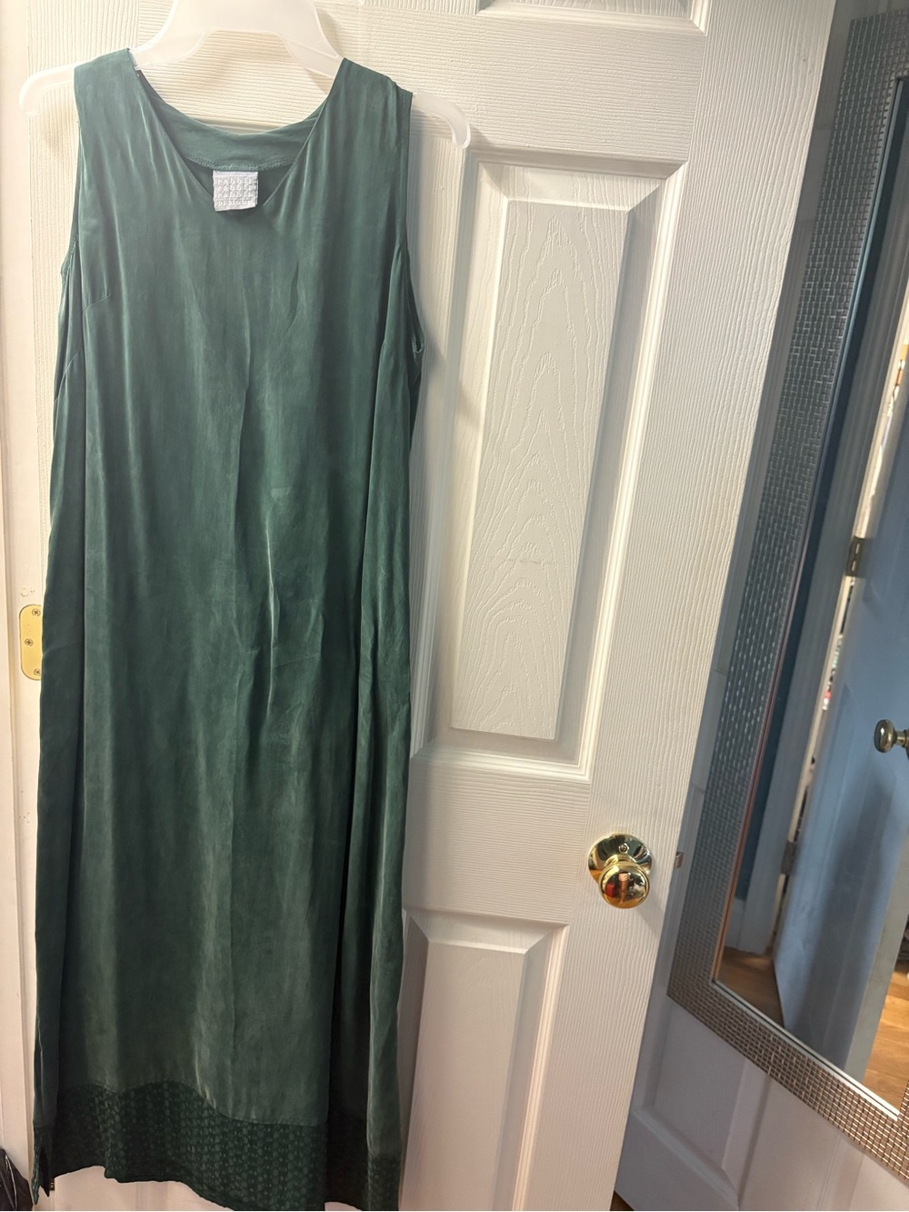 Rabbit Rabbit Rabbit Forest Green Sleeveless Maxi Dress